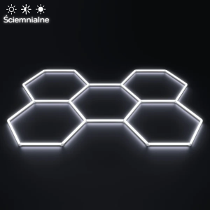 Ściemnialne oświetlenie Hexagon LED 5 | 2.40m - 1.70m