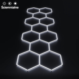 Ściemnialne oświetlenie Hexagon LED 11 | 5,15m – 1,70m