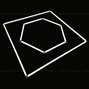 System oświetleniowy Hexagon LED 1 + Rama | 1,20 - 1,20m