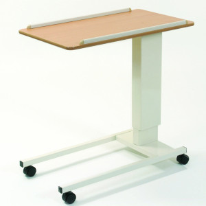 Rise and Fall Overbed Table | Height Adjustable & Tilting Top | Home, Hospital, and Care Furniture | Tiacare