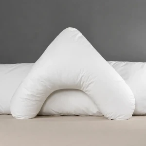 V-Shaped Orthopaedic Pillow | Neck & Back Support | Soft Hollowfibre Filling | Washable Pillowcase Included | Ideal for Sitting or Sleeping | Tiacare