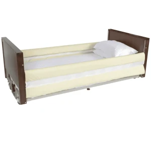 Cot Side Mesh Bumpers – 20cm Extension | Added Safety for Bed Users | Soft Foam Interior | Easy to Fit | Machine Washable Cover | Tiacare