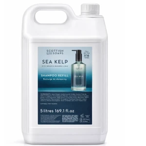 Sea Kelp Shampoo 5L | Unisex Fragrance | Dermatologically Tested | Vegan & Cruelty-Free | Safe for Septic Tanks | Tiacare