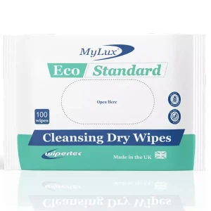 MyLux Standard Patient Dry Wipes | General Purpose Disposable Dry Wipes | Suitable for Patient Care & Cleaning Tasks | Tiacare