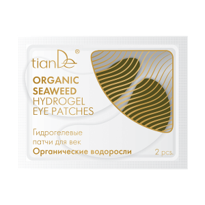 Hydrożelowe płatki do powiek „Algi organiczne“ na worki i obrzęki pod oczami (50115)