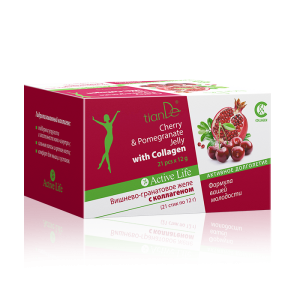 Galaretka o smaku wiśni i granatu z kolagenem (195429) Cherry&Pomegranate Jelly with Collagen, 21 sachet 12 g each