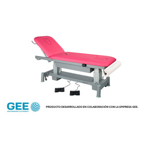 Camilla eléctrica para personas con abdomen pronunciado: confort y ergonomía para fisioterapia y masajes