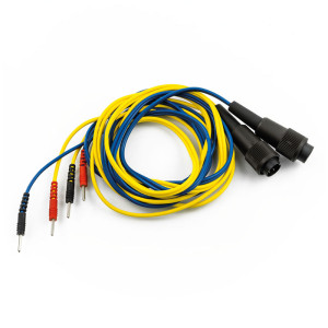 Conjunto de 2 Cables New Age: Compatible con Electroestimulador Biophysio Pro, Ultrasonido + Electroterapia Hi-E Sonic