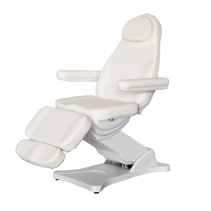Camilla estética premium AURA: Eléctrica de 3 motores, reposabrazos abatibles y extraíbles, reclinable. Versión con o sin Calefacción