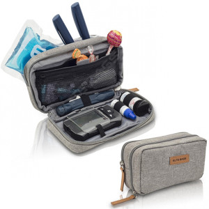 Cartera Isotérmica para el Diabético Diabetic´s: garantiza una correcta temperatura de la insulina y accesorios (color gris)