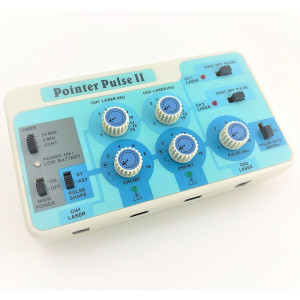 Estimulador y Láser Pointer Pulse II de doble sonda: dos puntos para el láser y cuatro puntos para la estimulación
