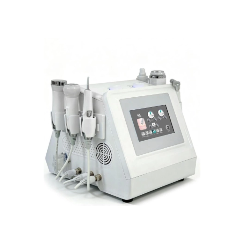 Hightech Combi Hydro: Radiofrecuencia, Ultrasonidos, peeling ultrasónico, hidrodermoabrasión, martillo frío y spray para el equipo de belleza más