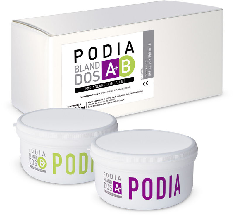 Kit de siliconas Podia blandos densidad medio blanda dureza A 20 (envase 2 X 200gr)