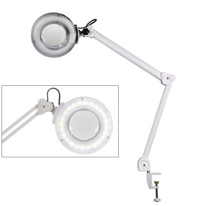Lámpara Lupa LED de Luz Fría Expand con tres aumentos (base fijación por mordaza)
