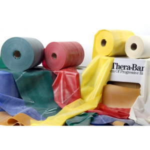 Thera Band 45.7 metros: Cintas de Látex (varias resistencias)