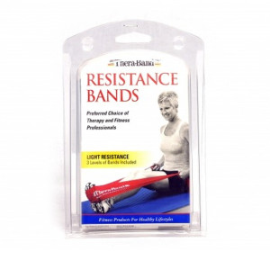Thera Band Tricolor Suave - Pack 3 Cintas: Color Amarillo, Rojo y Verde