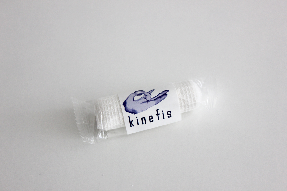 Venda de gasa hidrófila Kinefis 7cm x 5m (bolsa de 10 unidades)
