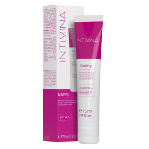 Crema íntima hidratante y calmante Balmy INTIMINA: formulada con ácido hialurónico hidratante (75 ml)