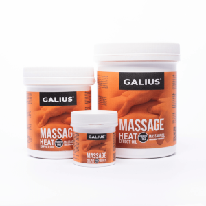 Aceite sólido efecto calor Galius: ideal para masajes preparatorios con sensación térmica progresiva