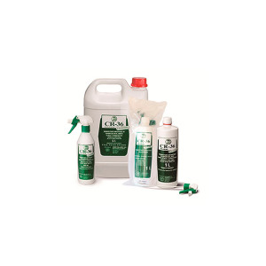 Desinfectante instantáneo CR-36 Advance (no diluible): de amplio espectro bactericida, fungicida y viricida. Composición alcohólica (750 ml - 1 o 12
