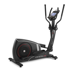 Bicicleta elíptica Crystal 2.0 Multimedia BH Fitness: Con pantalla táctil de 10" para visualizar contenido multimedia. Entrena con fluidez con el