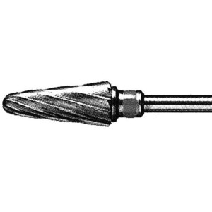 Fresa fabricada en carburo de Tungsteno 1649: Abrasión Gruesa. Ideal para el desbaste fuerte y agresivo de uñas
