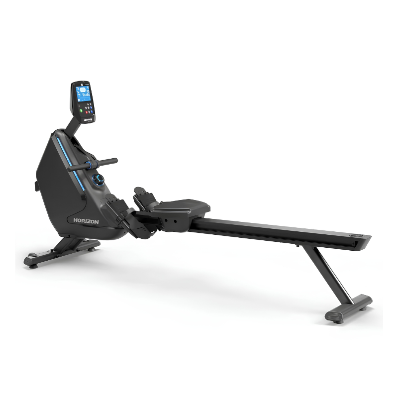 Máquina de Remo Plegable Horizon Fitness Oxford 6 con almacenamiento vertical y resistencia electrónica
