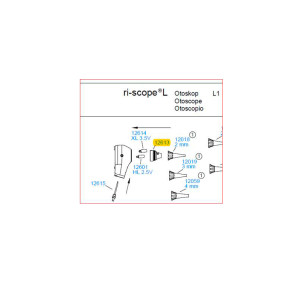 Adaptador para el otoscopio L1, ri-scope