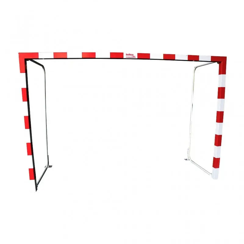 Juego de Porterías Fútbol-Sala y Balonmano Metálicas Abatibles