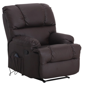 Sillón de masaje Irene Manual: Con respaldo reclinable, mando integrado y diez funciones de masaje
