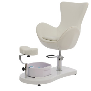 Sillón de pedicura Crem: Con bañera de pies y reposapiés ajustable en altura y longitud