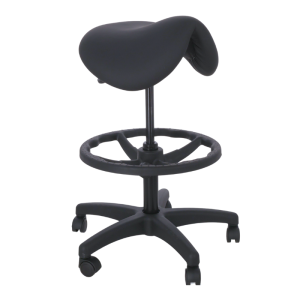 Taburete alto Kinefis Economy: Tipo pony o silla de montar con altura de 61 - 86 cm y reposapiés (Varios colores disponibles)