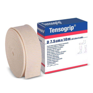 Tensogrip D Brazos Gruesos y Piernas: Venda Tubular Compresiva con algodón (7,5 cm x 10 metros)