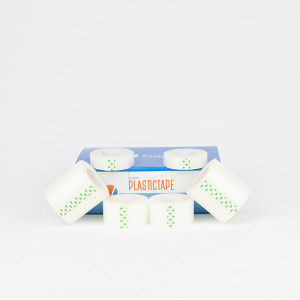 Vendari Plastictape 2,5cm x 9,14 metros: esparadrapo de plástico (caja de 12 unidades)
