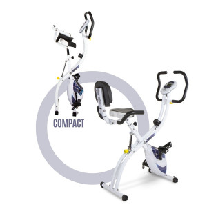 Bicicleta estática X Tri Tecnovita: permite entrenar en 3 diferentes posiciones, pudiendo elegir la postura (vertical, semi-reclinada y reclinada)