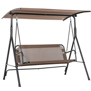 Tildasstore Hammock 2-sits högkvalitativt metallrör vinkeljusterbar