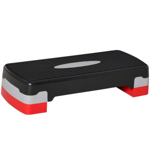 Tildasstore Aerobisk stepbräda 2-stegs svart/ grå /röd
