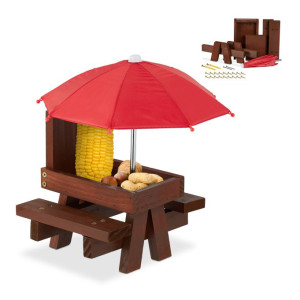 Tildasstore Ekorrbänk med bord och parasoll