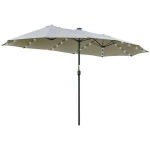 Tildasstore Parasoll med LED-lampor 4,5 m