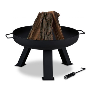 Tildasstore Rustik eldfat av stål 60cm
