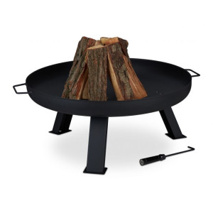 Tildasstore Rustik eldfat av stål 80cm