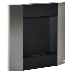Tildasstore Etanol Eldstad väggmonterat Rostfritt stål 72x11x72 cm