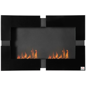 Tildasstore Väggmonterad etanolkamin 48x18x48cm svart