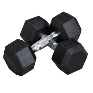 Tildasstore Hantelset gjutjärn 2x8 kg