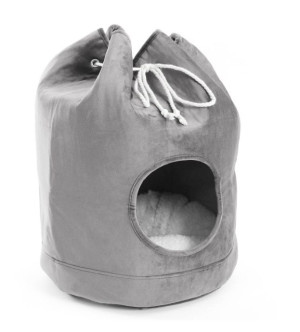 Tildasstore Kattbädd/påse Ø32cmxH46cm- grå