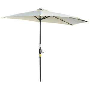 Tildasstore Parasoll LED-lampor 2,70x1,35x2,40 m Beige