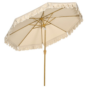 Tildasstore Parasoll med fransar Ø265x235.5 cm