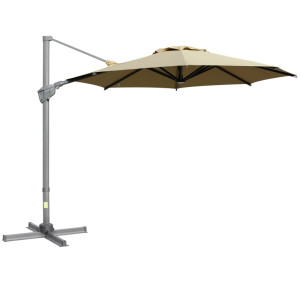 Tildasstore Parasoll Ø298 cm justerbar vinkel 360 grader vridbar