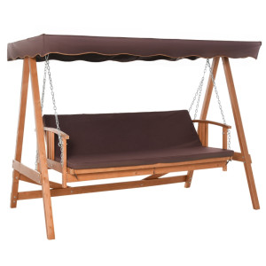 Tildasstore Hammock 3-sits liggfunktion gjord av granträ