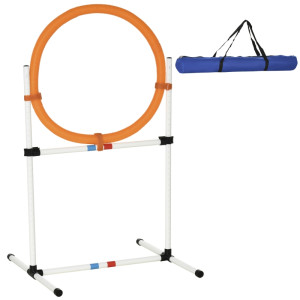 Tildasstore Hundträning set hoppring justerbar